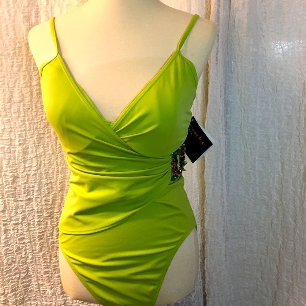 Shape FX Green One Piece Swimsuit Size 12